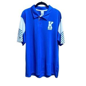 Holloway Royal Blue Kentucky Dry Excel Short Sleeve Polo Shirt Size XL